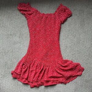Princess Polly Red Speckled Kids Dress